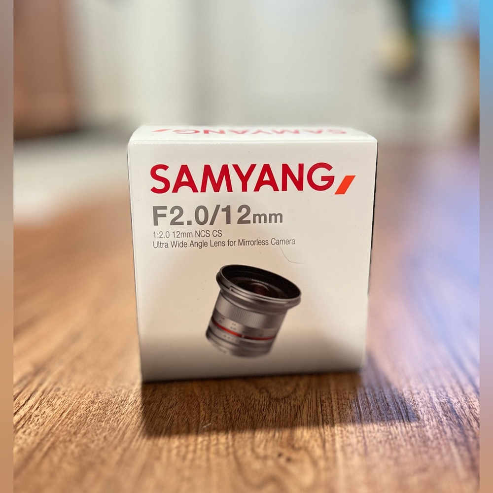 Samyang SY12M-E-BK 12mm F2.0 Ultra Wide Angle Lens for Sony E Cameras, Black